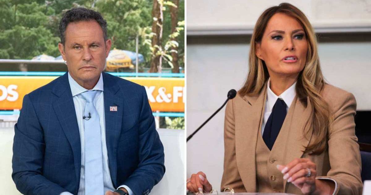 Brian Kilmeade said Melania Trump likely didn’t consult Donald Trump, making her response to Jimmy Kimmel widely noticed (Noam Galai/Getty Images)