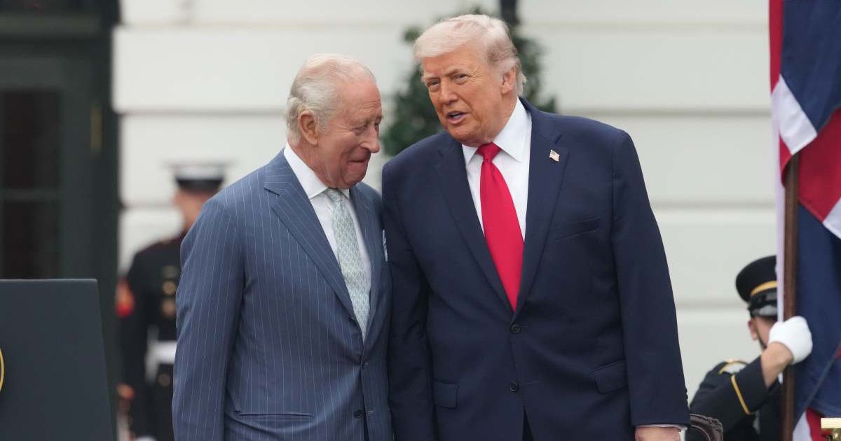 President Donald Trump and King Charles III pictured together as ‘two kings’ sparked fresh controversy (AP Photo/Alex Brandon)