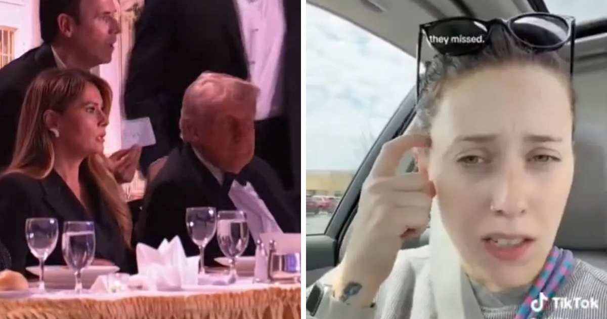 Alison King is seen saying 'aww, they missed' after Cole Allen opened fire at the White House Correspondents’ Dinner, causing chaos near the security area (Screengrab/ X@nicksortor and X@leftismforU)