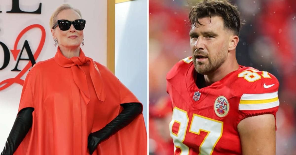 Travis Kelce reacts to Meryl Streep's statement regarding him (Dia Dipasupil/Getty Images, David Eulitt/Getty Images)