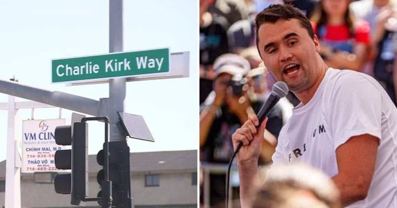 Republican mayor unveils Charlie Kirk Way in California city to honor late activist