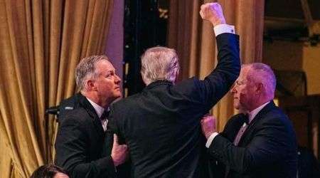 Fact Check: Is the image showing Trump pumping fist following the WHCD shooting real?