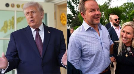 Trump says he doesn’t ‘love’ Marjorie Taylor Greene while praising her fiance Brian Glenn
