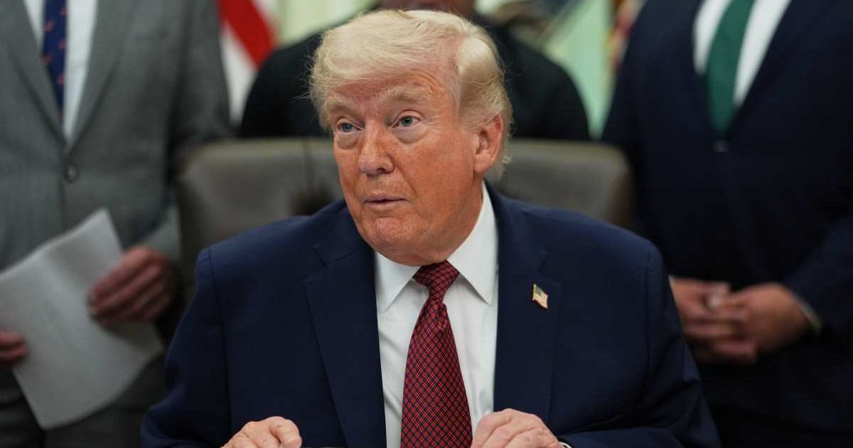 Donald Trump jokes about ‘reverse strategy’ in Congress to push his agenda through (AP Photo/Julia Demaree Nikhinson)
