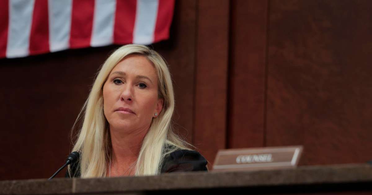 Marjorie Taylor Greene spotlights 26 GOP lawmakers who voted against the FISA extension as the House moves to preserve warrantless surveillance powers (Getty Images)