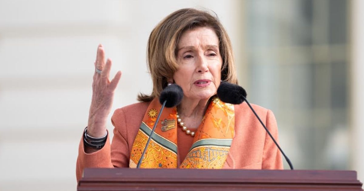 A viral post claims that a judge approved a $350 million class-action lawsuit brought against Nancy Pelosi by '500 J6 patriots' (AP Photo/Allison Robbert)