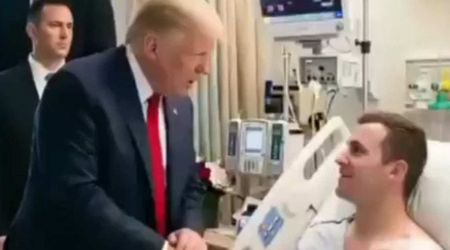 Fact Check: Does viral video show Trump meeting injured Secret Service officer at hospital?