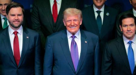 Trump shares AI image of himself, JD Vance and Marco Rubio floating in Lincoln Memorial Pool