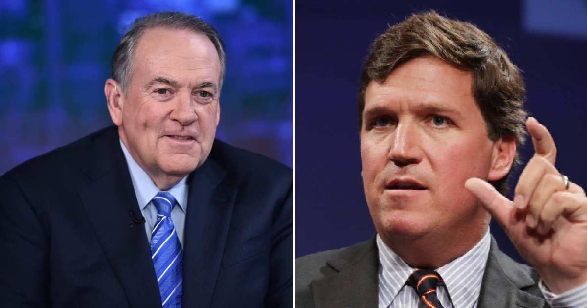 US Ambassador to Israel Mike Huckabee blasted conservative commentator Tucker Carlson, accusing him of bias and ignoring atrocities against Israel (Getty Images)