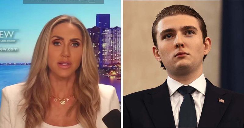 ‘I broke a lot of people’s hearts today’: Lara Trump shuts down wild Barron conspiracy theory