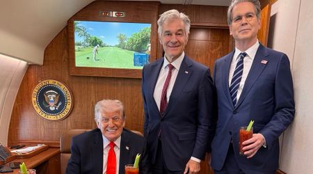 Dr Oz jokes about Trump’s Air Force One drink swap: 'Sense of humor is the real health secret'