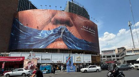 Tehran billboard targets Trump with Strait of Hormuz image amid tensions: ‘At the breaking point’