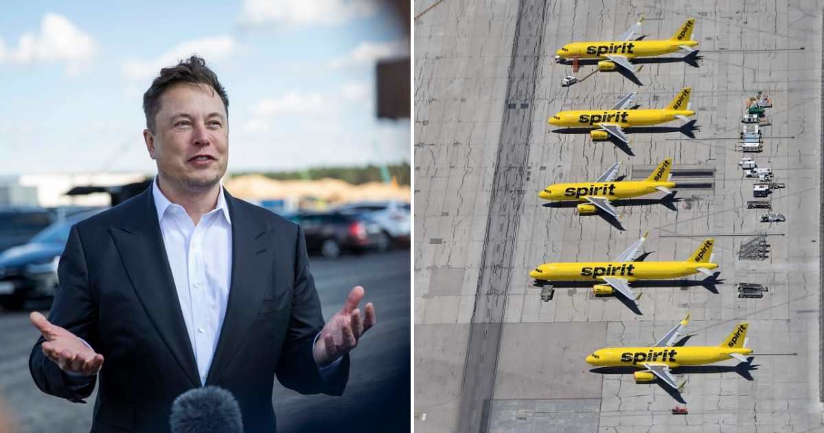 The claim that Elon Musk plans to purchase Spirit Airlines surfaced after the airline announced on May 2 that it would cease operations (Getty Images)