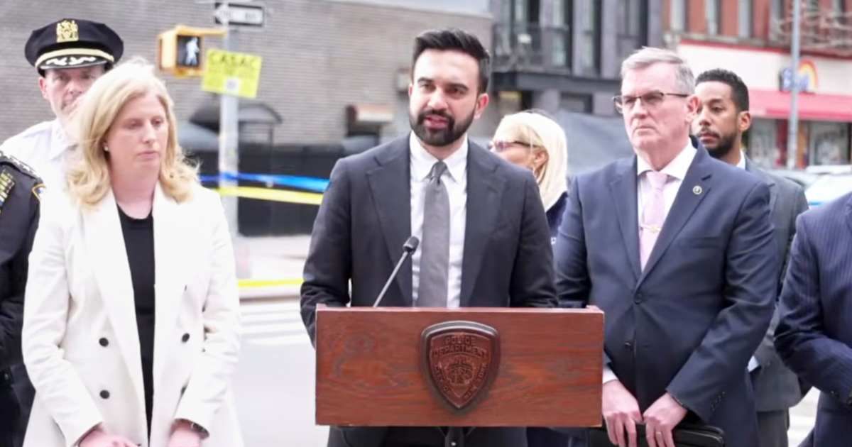 A violent protest erupted after the ICE detained a man and brought him to a Brooklyn hospital for medical evaluation on Saturday night, May 2 (NYPD via AP)