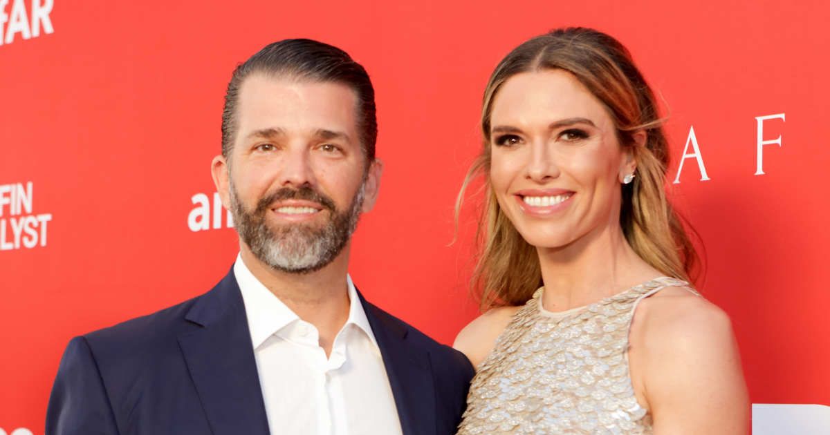 Donald Trump Jr and Bettina Anderson were seen together amid speculation about their wedding plans (Mireya Acierto/Getty Images for amfAR)