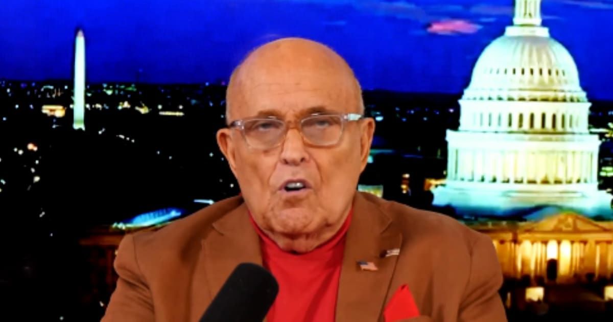 Rudy Giuliani appeared weak during his May 1 show 'America’s Mayor Live,' raising concerns about his health (X @RudyGiuliani)