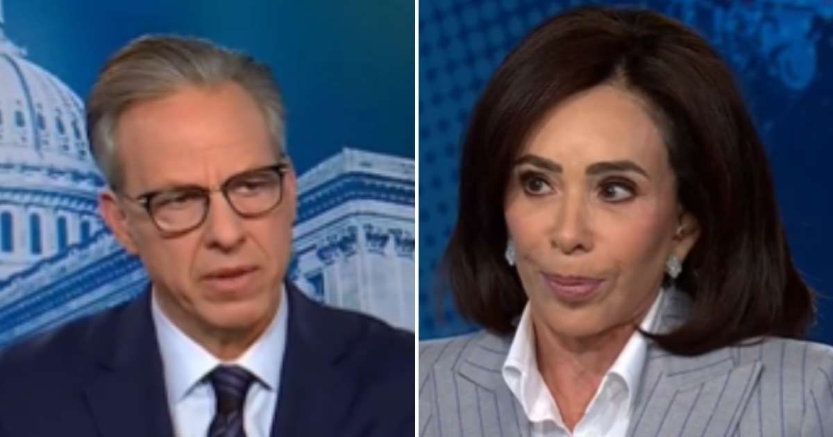 Jeanine Pirro got angry at Jake Tapper during CNN exchange (@ReporterWillis/X)