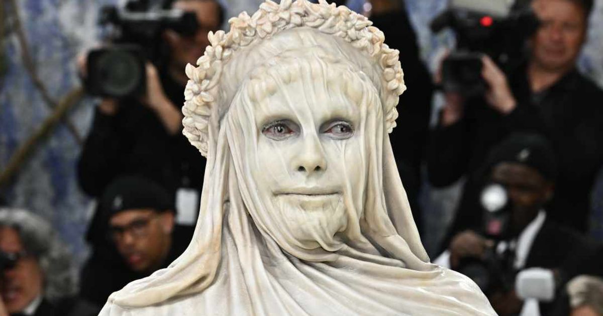 Heidi Klum transformed into a Greek statue for Met Gala 2026 (Evan Agostini/Invision/AP)
