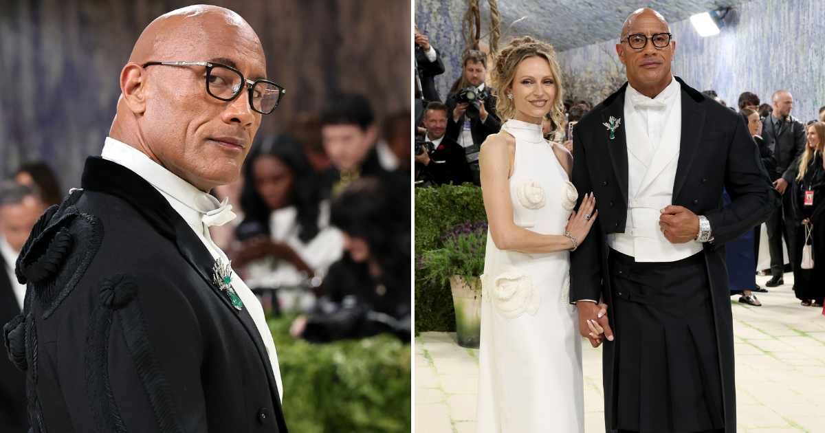 Dwayne Johnson walked the Met Gala 2026 red carpet in a pleated skirt, referencing Polynesian cultural traditions (Theo Wargo/FilmMagic, John Shearer/WireImage)