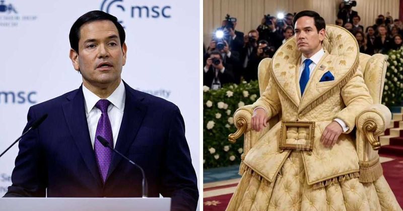 Marco Rubio becomes viral Met Gala sensation as AI transforms him into Oval Office chair