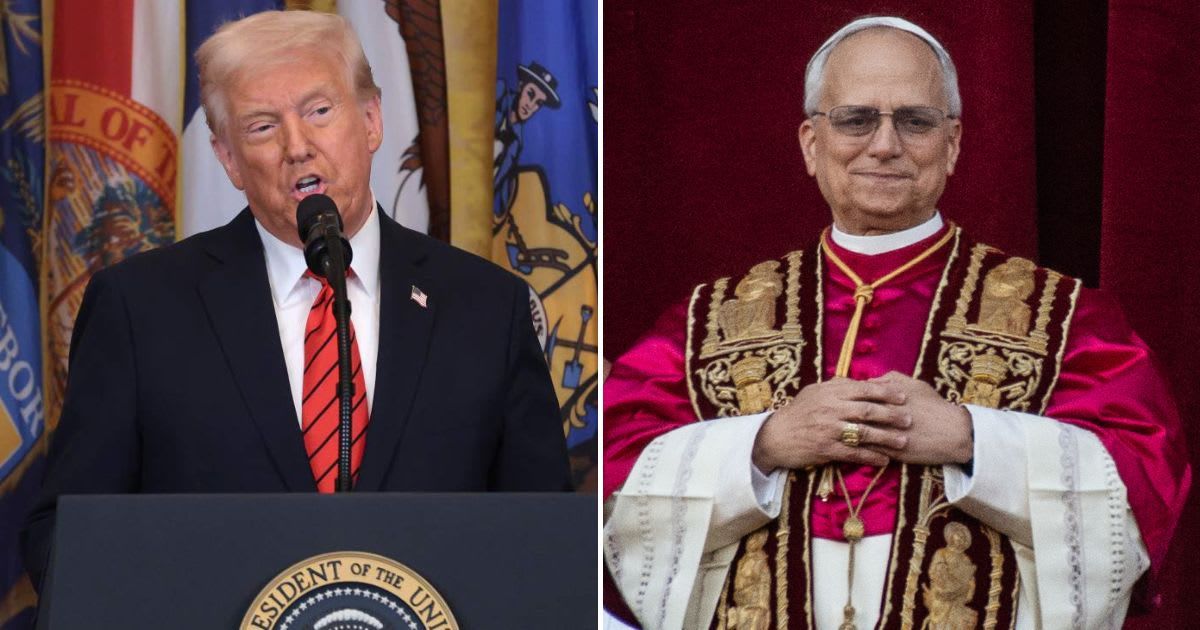 President Trump escalates criticism of Pope Leo XIV, saying the American-born pontiff’s position on Iranian nuclear enrichment is putting global safety at risk (Getty Images, Ivan Romano/Getty Images)