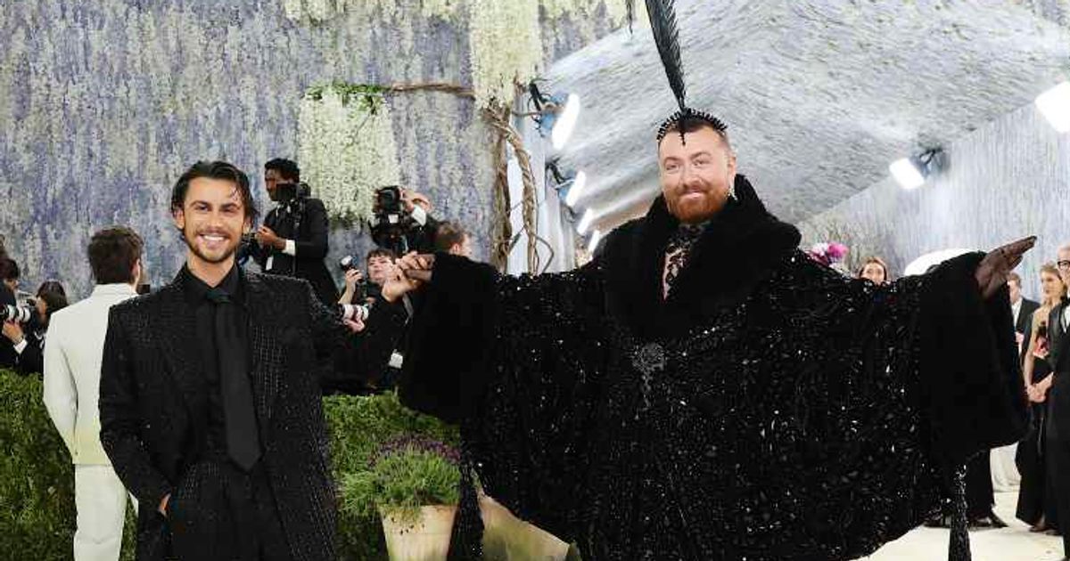 Christian Cowan and Sam Smith attend the 2026 Met Gala at the Metropolitan Museum of Art (Getty Images)