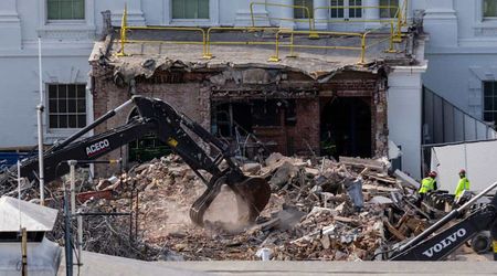 Trump ballroom project debris dumped on public golf course, report claims