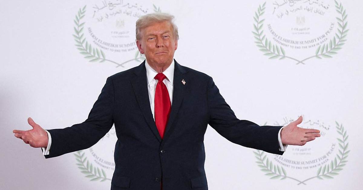 Trump spoke about Iran’s nuclear programme and ongoing peace negotiations during remarks at the White House (Suzanne Plunkett - Pool/Getty Images)
