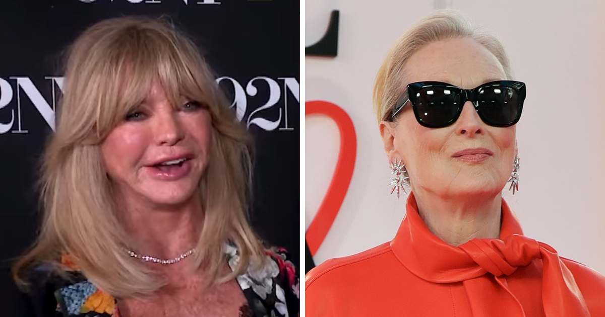Goldie Hawn humorously addressed Meryl Streep’s on-set lateness remarks during a recent interview (AP Photo, Screengrab/@entertainmenttonight/Instagram)