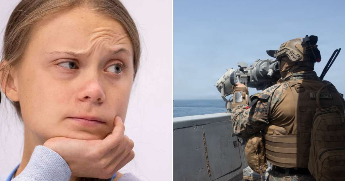 A social media rumor claims the US Navy detained Greta Thunberg while heading towards the Strait of Hormuz (Getty Images)