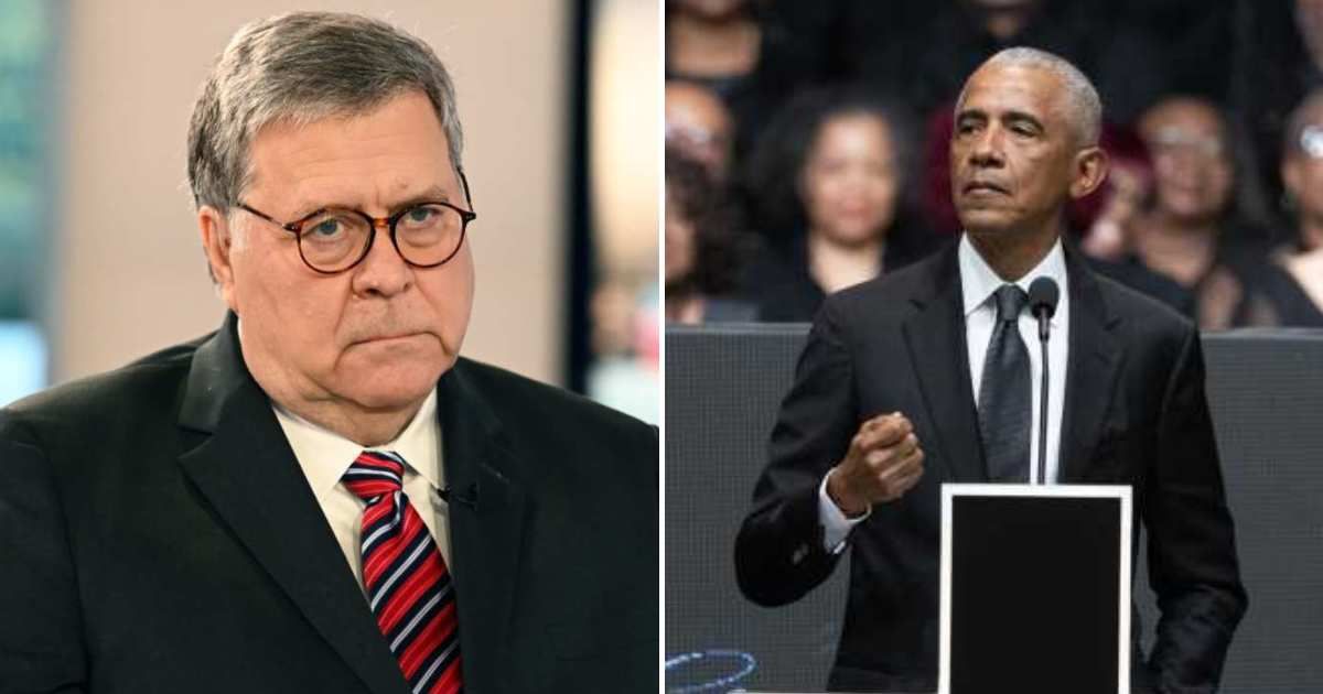 A post alleged that Bill Barr admitted his 'biggest regret' during Donald Trump’s first administration was choosing not to charge Barack Obama despite supposedly having enough evidence (Getty Images)