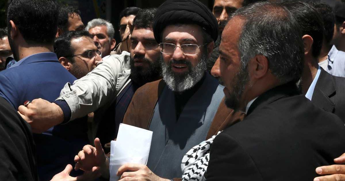  Mojtaba Khamenei, the son of Iranian Supreme Leader Ayatollah Ali Khamenei, center, attends the annual Quds, or Jerusalem Day rally in Tehran, Iran, on May 31, 2019 (AP Photo/Vahid Salemi, File)