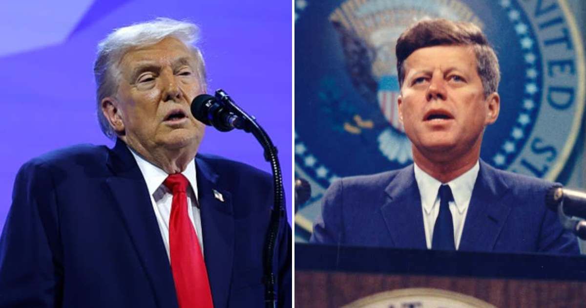 According to a viral post, Donald Trump's remark about John F Kennedy led critics to argue that presidential legacies are shaped differently based on leadership style, policy outcomes, and historical context (AP Photo/Mariam Zuhaib, Getty Images)