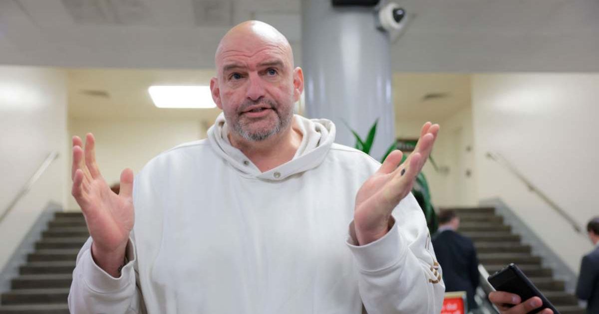John Fetterman broke ranks with his fellow Democrats, ripping into the party for relying too heavily on anti-Trump rhetoric (Getty Images)