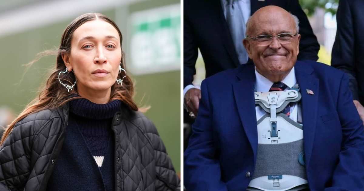 Alana Hadid sparked online chatter after posting a video about Rudy Giuliani’s health featuring surprising facial expressions and gestures (Edward Berthelot/Getty Images, Getty Images)