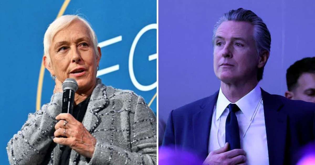 Martina Navratilova backed Nancy Hogshead and Kaillie Humphries, saying Gavin Newsom could protect girls’ sports 'in a second' (Getty Images)