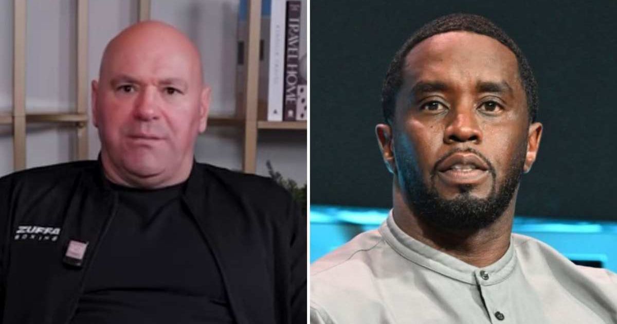 Dana White said Sean ‘Diddy’ Combs’ security guards scared his niece and were rude to her at a children’s charity event (@katiemillerpod/ youtube, Paras Griffin/Getty Images)