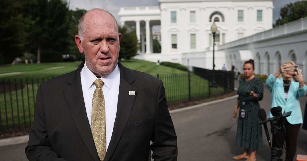 White House border czar Tom Homan defended ICE tactics amid growing criticism over aggressive immigration sweeps under President Donald Trump’s administration (Win McNamee/Getty Images)