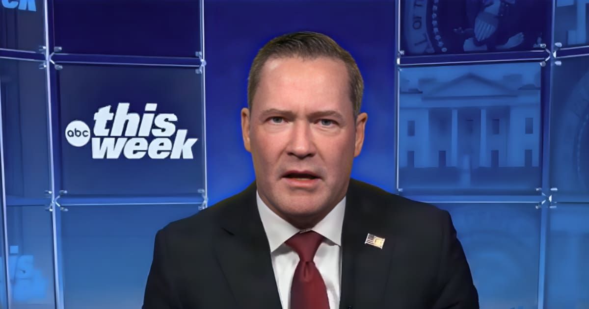US Ambassador to the United Nations Mike Waltz called the Iran peace talks a 50-day bid to solve a '50-year-old problem' and backed a new UN waterways resolution (Screengrab/ABC's This Week)