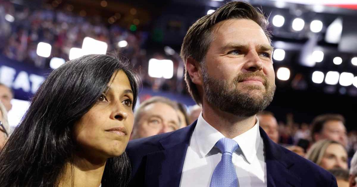 JD Vance revealed he became “obsessed” with Usha while dating another woman during college (Getty Images)
