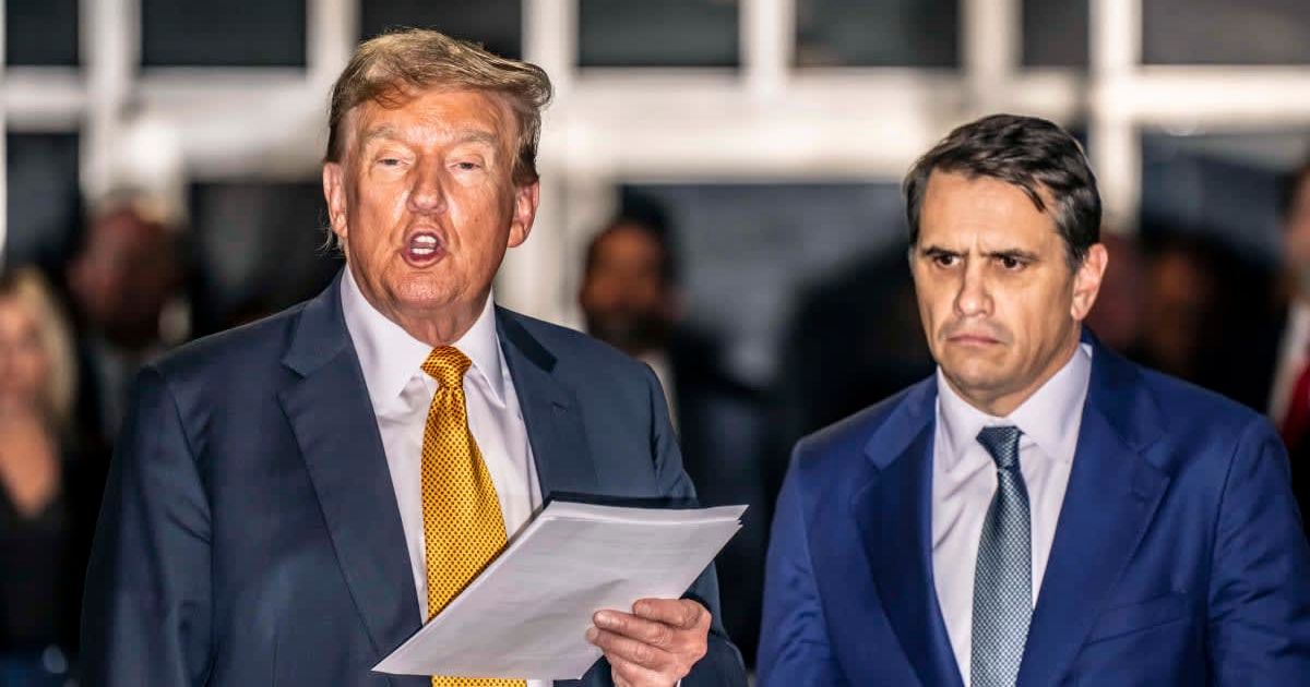 Trump had singled out Todd Blanche while praising administration officials and law enforcement at White House event (Getty Images)