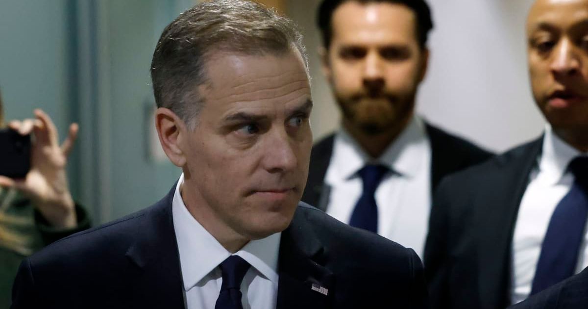 A footage claimed Hunter Biden questioned whether anyone was protecting him after his 2023 plea deal over tax and gun charges (Getty Images)
