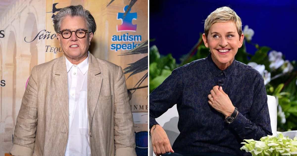 Ellen DeGeneres stayed in the UK after Donald Trump’s re-election, while Rosie O'Donnell later returned to the United States from Ireland (Getty Images)