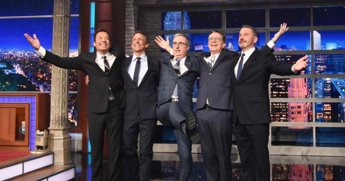 Late night hosts had reunited for a special Trump focused conversation on 'The Late Show' final week (@latenightercom/X)