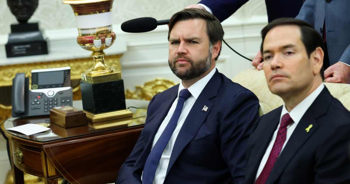 New GOP 2028 polling shows Marco Rubio leading JD Vance by a wide margin, pointing to an early shift in the post-Trump Republican field (Getty Images)
