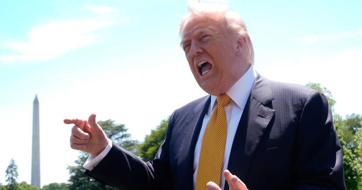 Trump lashed out at a reporter, calling her a ‘dumb person’ after repeated questions about ballroom costs (AP Photo/Manuel Balce Ceneta)
