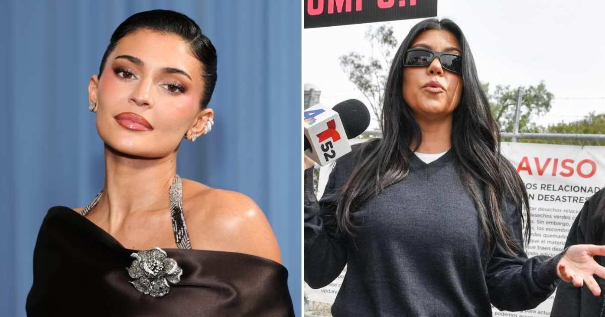 Kylie Jenner and Kourtney Kardashian had a light-hearted moment on social media (Getty Images and PG/Bauer-Griffin/GC Images)