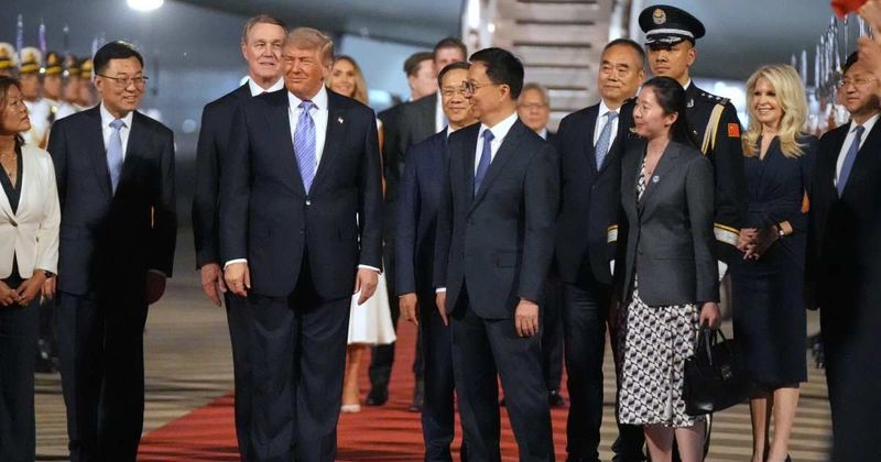 Trump arrives in China for Xi talks as tariffs, AI and Iran dominate agenda