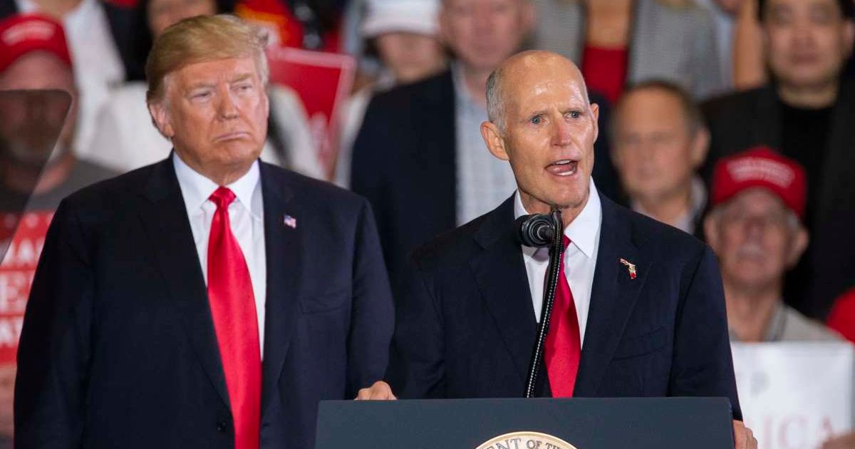 Sen Rick Scott said the US military was 'on the brink of victory' and urged President Donald Trump to act against Iran (Getty Images)