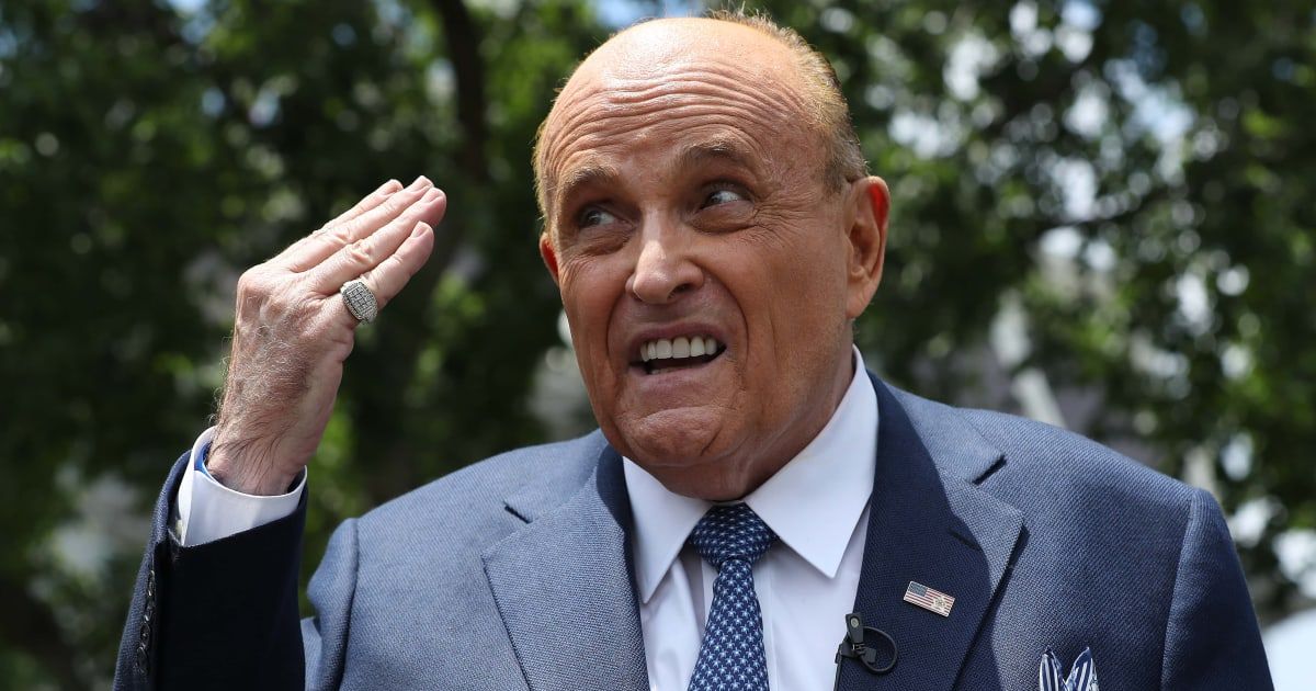 Rudy Giuliani reveals he felt he was headed for a 'trial by St. Peter' while unconscious. After speaking with a priest and his late friend in a vision, he says he is feeling 100% better today (Chip Somodevilla/Getty Images)